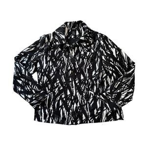 Vintage Y2K JOBIS Quilted Blazer/Jacket, size XL, Black & White design.